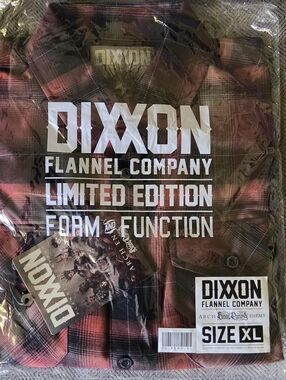 DIXXON Red and Black Plaid Flannel Shirt